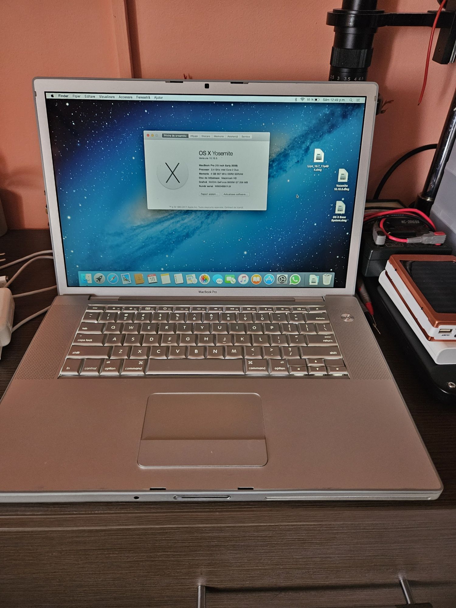 MacBook pro model a1260