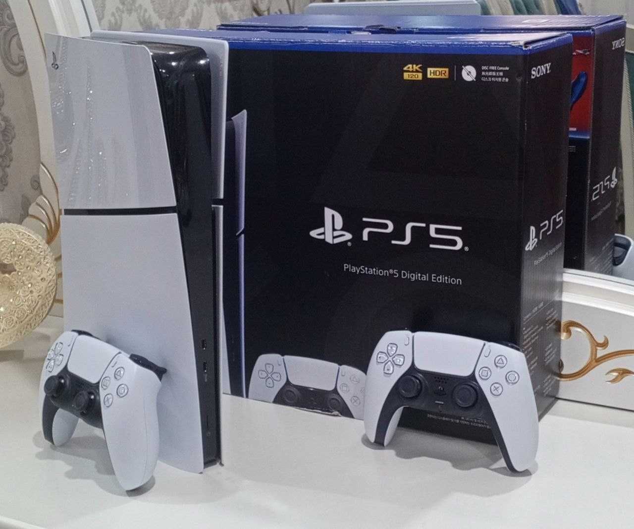 Playstation 5 Slim в идеальный состояние 2 джойстик