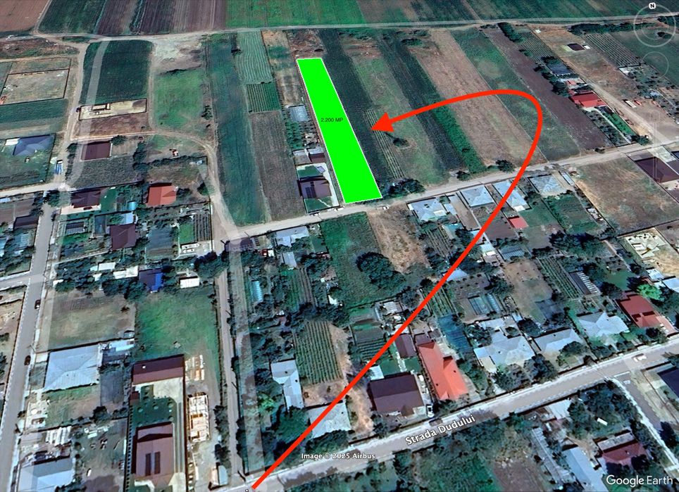 OFERTĂ - Teren INTRAVILAN de vânzare Vânători Jud. Galați - 2.200 MP