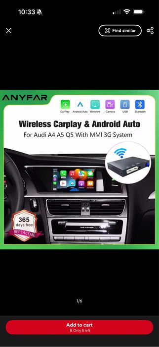 Montaj inclus Modul Carplay/Android Auto Audi A4/A5/Q5