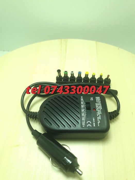 Incarcator Universal Pentru Laptop Pentru Auto Alimentare La 12v