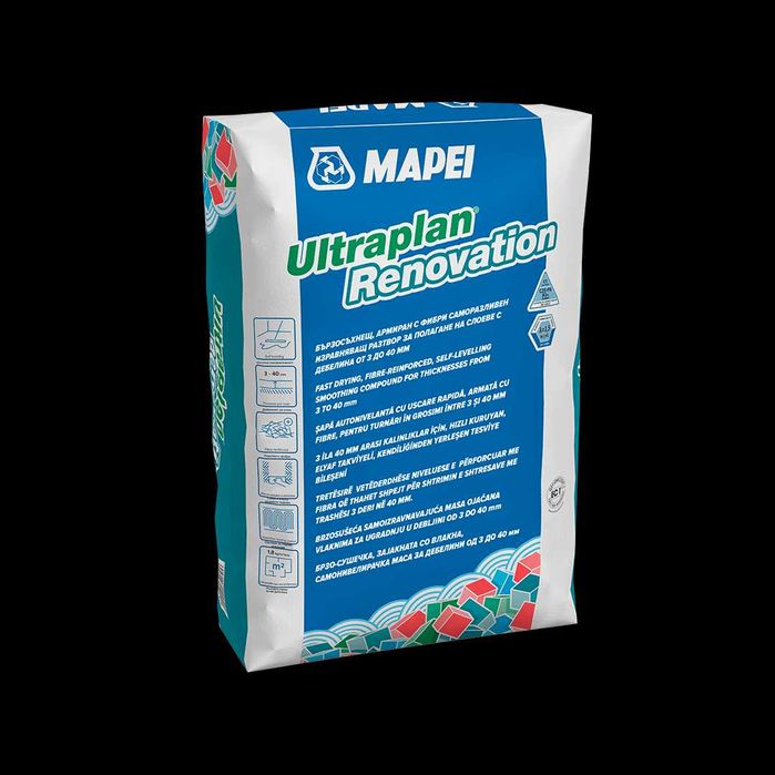Саморазливна замазка от 3 до 40 мм MAPEI ULTRAPLAN RENOVATION
