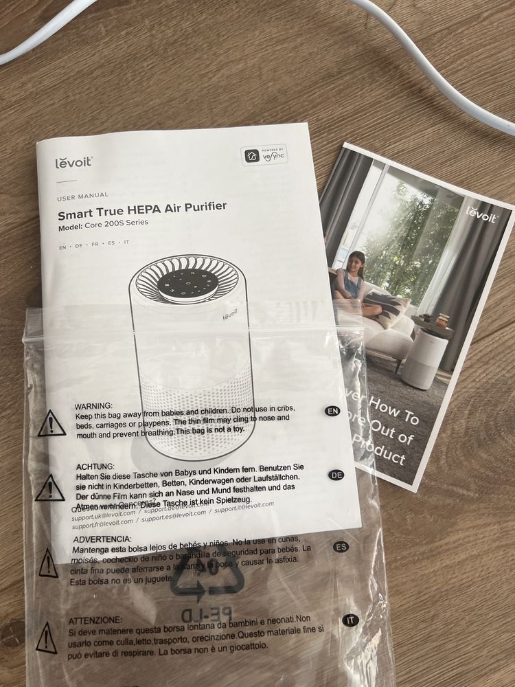 Levoit air purifier Hepa filter пречиствател за въздух
