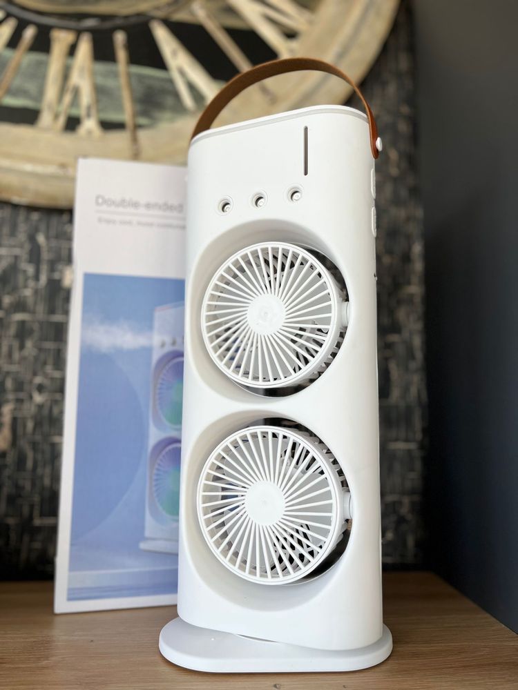 Ventilator portabil 3 în 1 – răcire, umidificare, LED Nou