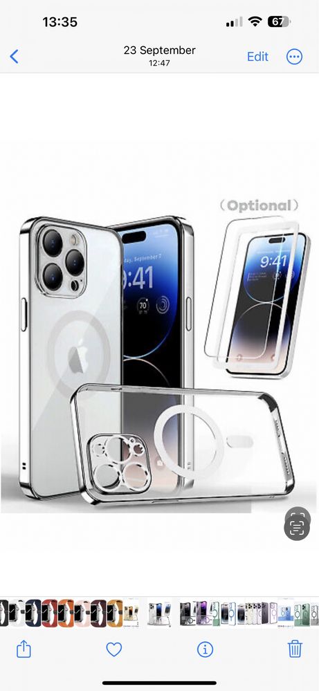 Iphone 15/16/16E PRO/MAX/PLUS Husa Magnetic Case Color si Folie Sticla