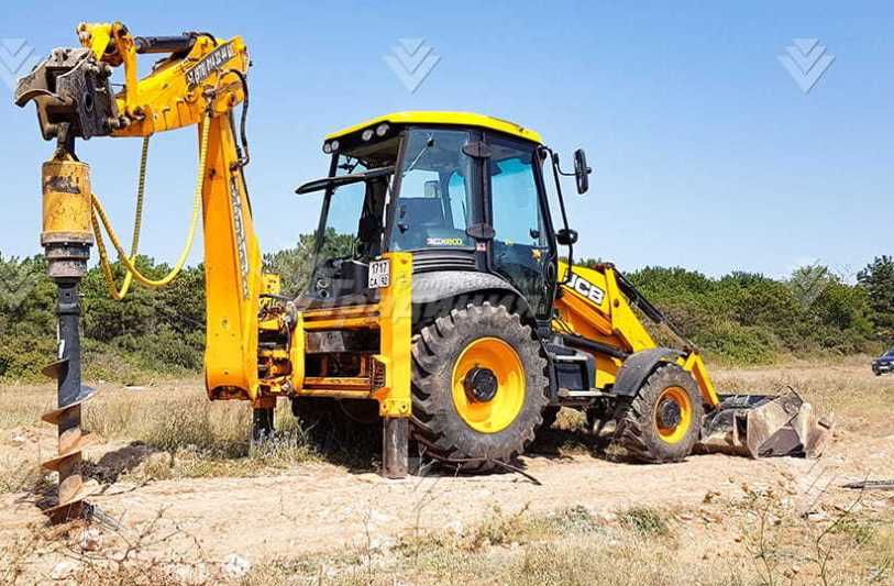 Ямобур на экскаватор-погрузчик JCB 3/4CX CAT 428 MST (п-во Англия)