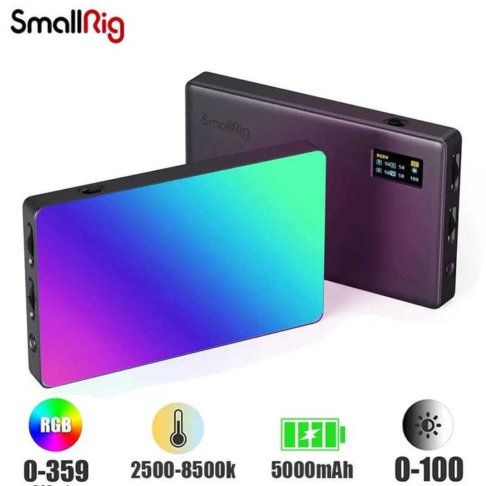 Портативный RGB видеосвет для фото и видео. Доставка поо РК