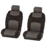 Huse scaune auto Chicago , set huse Fata 4 piese , culoare Gri