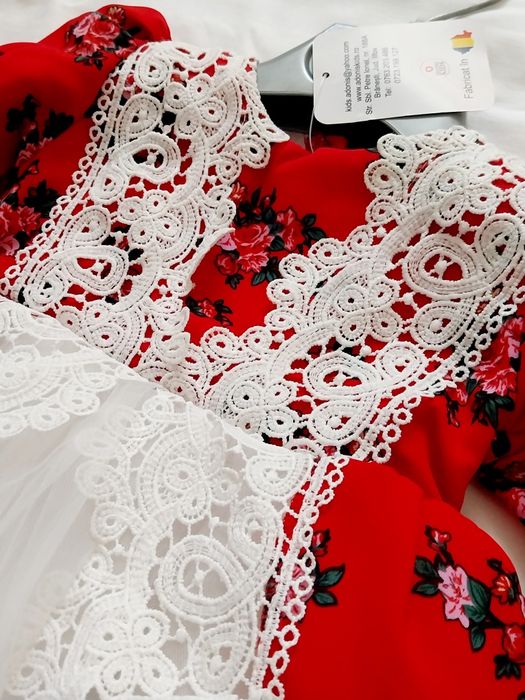 Rochie botez/petrecere premium, elganta,vârsta 1-9 Luni