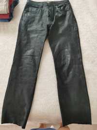 Pantaloni din piele pentru bărbați - 32 - mărimea M - în stare f. bună