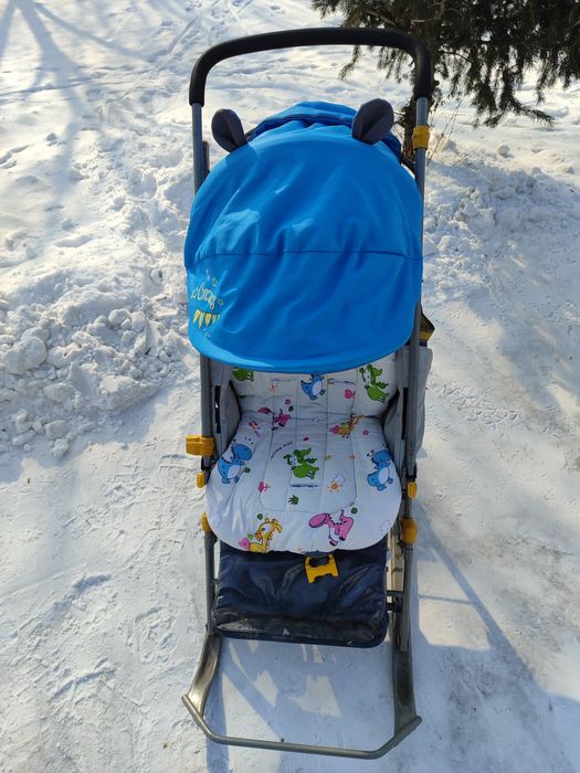 Продам санки коляска,в хорошем состоянии!