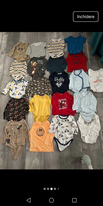 Vând lot body bebe 62-68