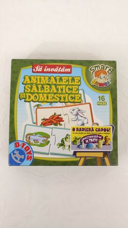 Joc educativ D-Toys Animale sălbatice și domestice