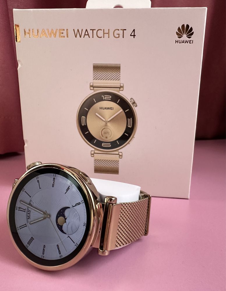 Smartwatch Huawei GT4, 41mm, Gold Milanese