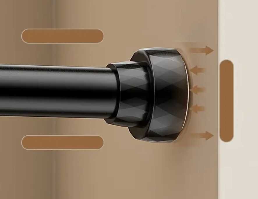 Разтегателен телескопичен метален корниз 70 - 100 см