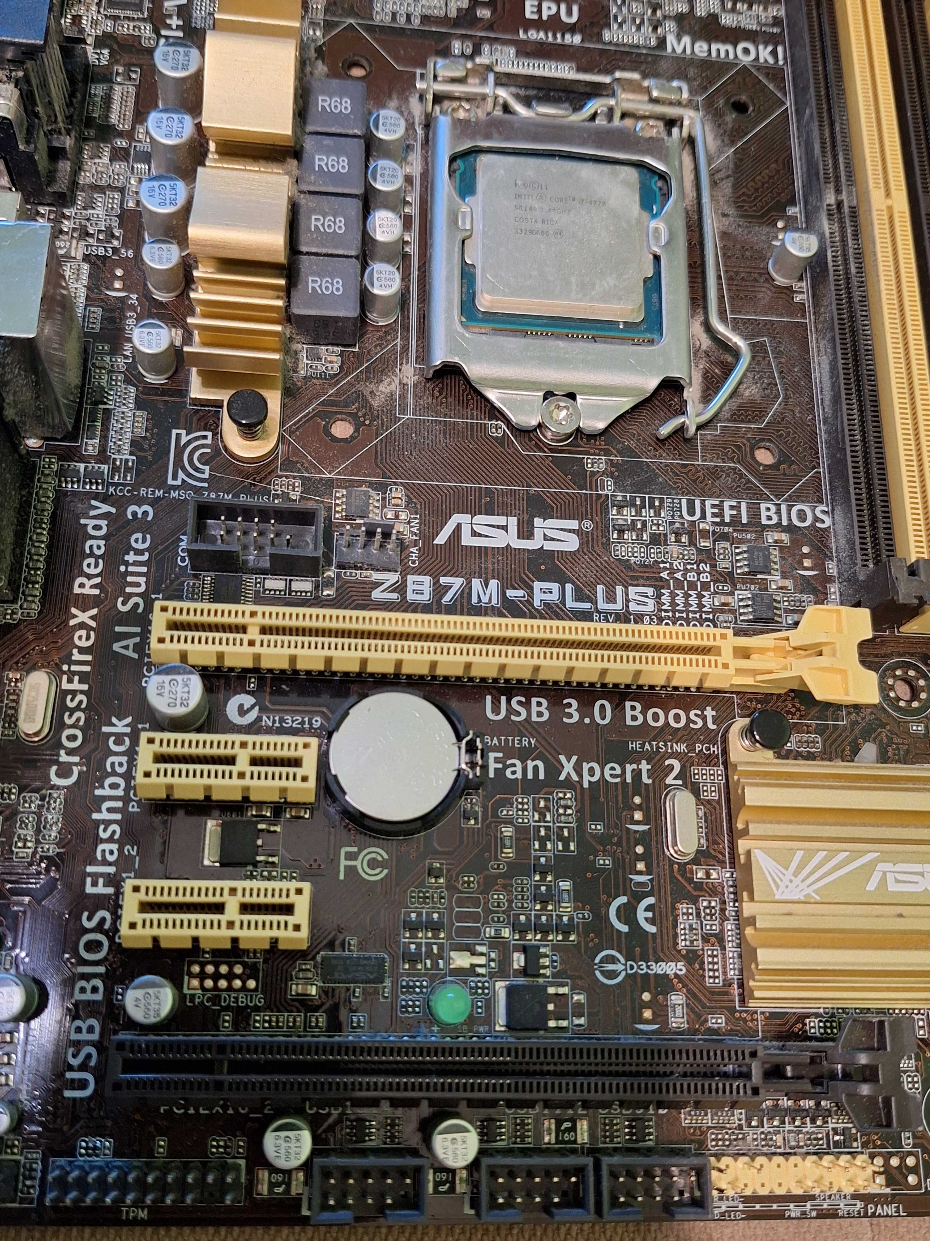 Дъно + процесор Z87, I7 4770