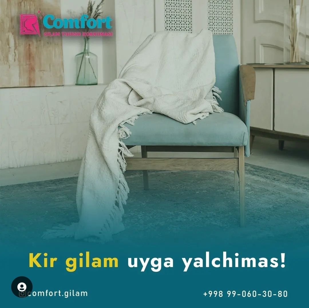 Comfort gilam yuvish