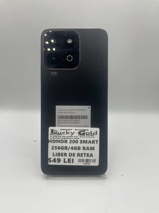 Honor 200 smart 256Gb/4Gb Ram GARANTIE/FACTURA #49698