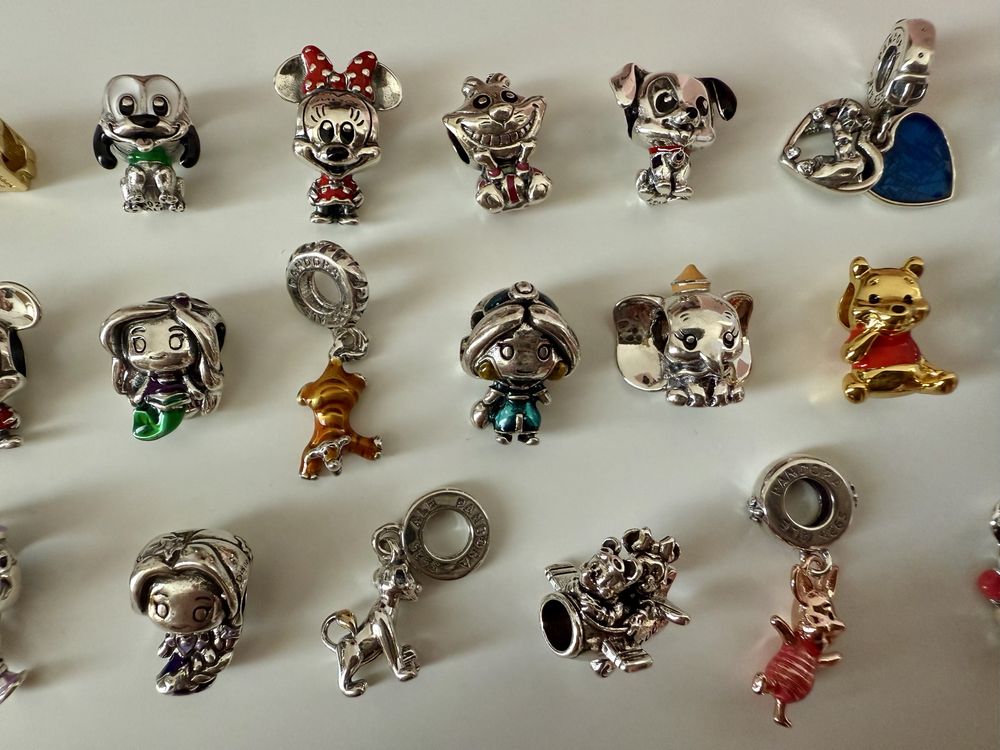 S925 Сребърни талисмани Pandora ALE - Disney , Mickey , Ариел и други