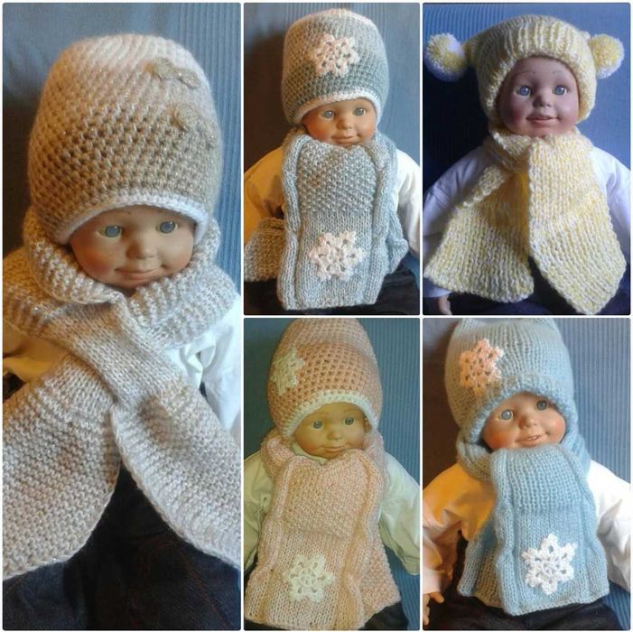 Шапки и шалчета - топли, меки комплекти за бебета и по-големи деца.
