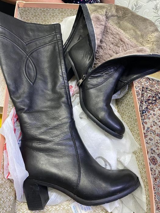 Зимнюю обувь натуралка натуральный кожи мех натуральный