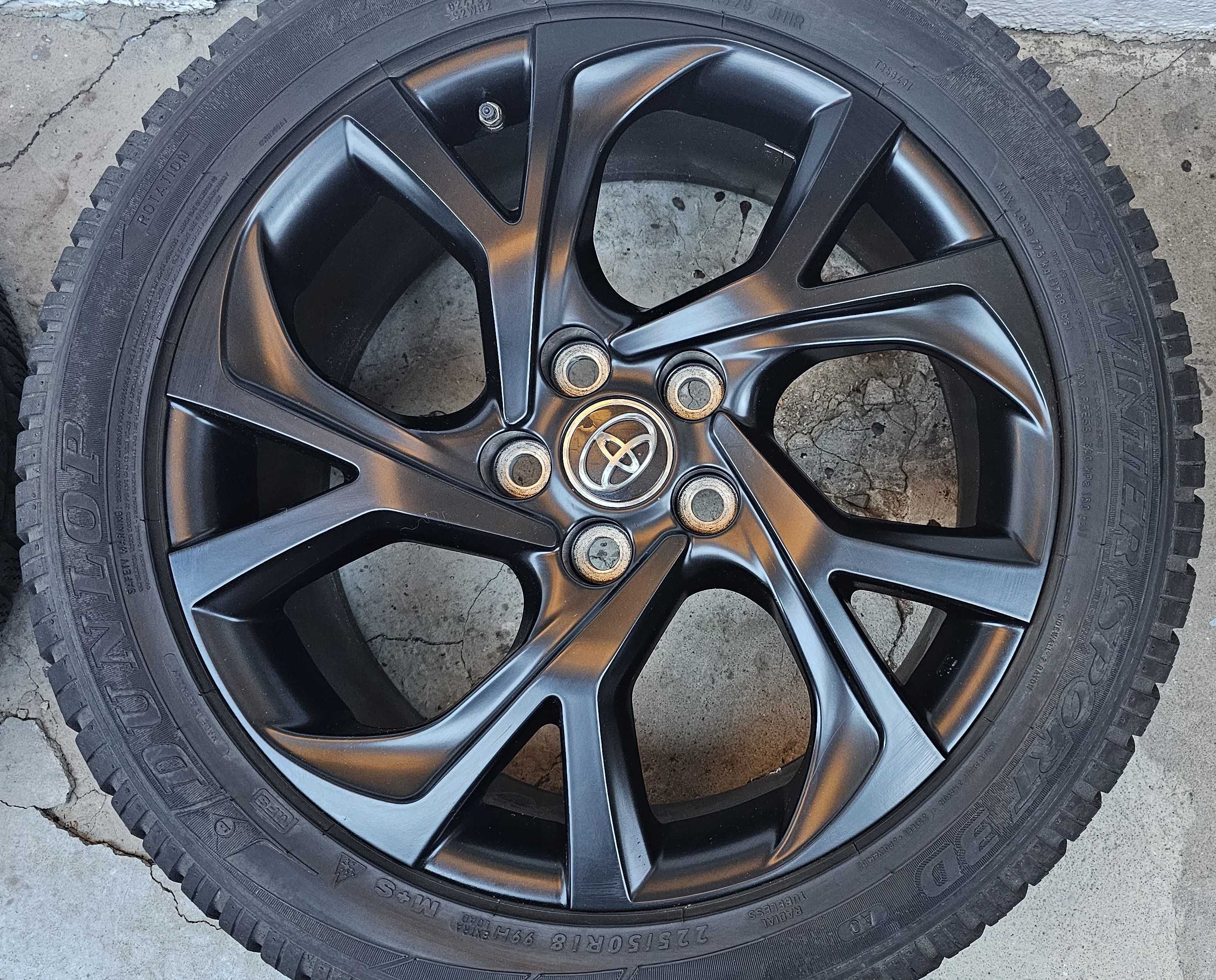 Jante 18" Toyota C-HR CHR RAV4 Anvelope iarna Dunlop 225 50 18 senzori
