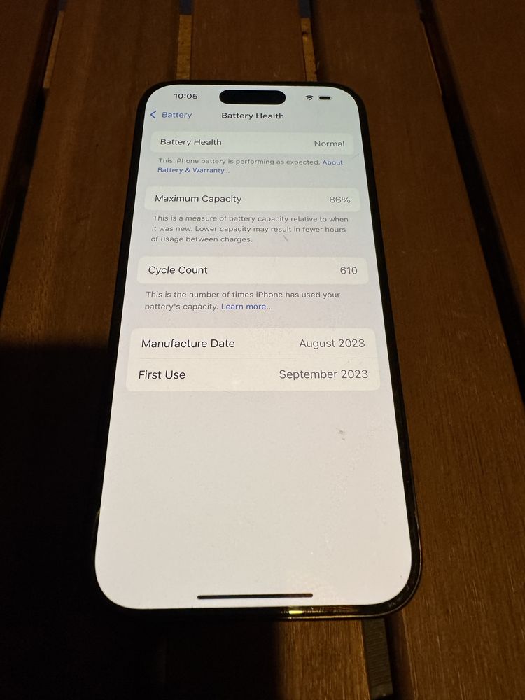 Перфектен! iPhone 15 Pro 128GB Blue Titanium Esim