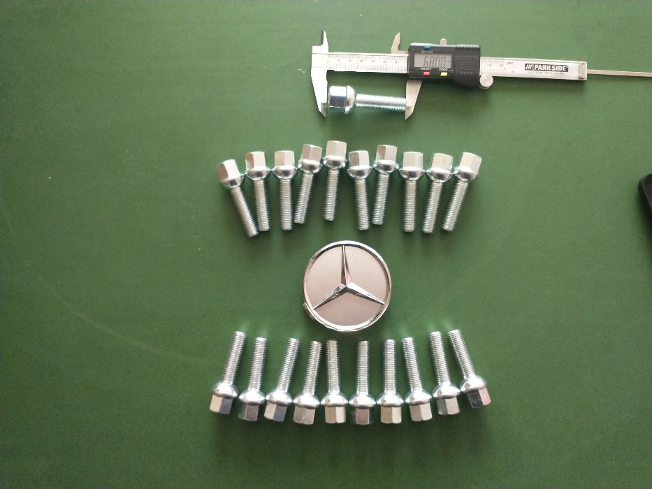 Prezoane lungi Mercedes M12 x 1,5 filet 45 mm cap Semisferic Orice mod