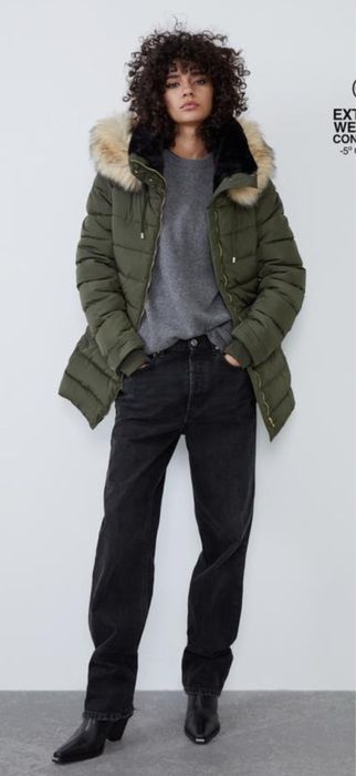 Зимно пухено яке Zara