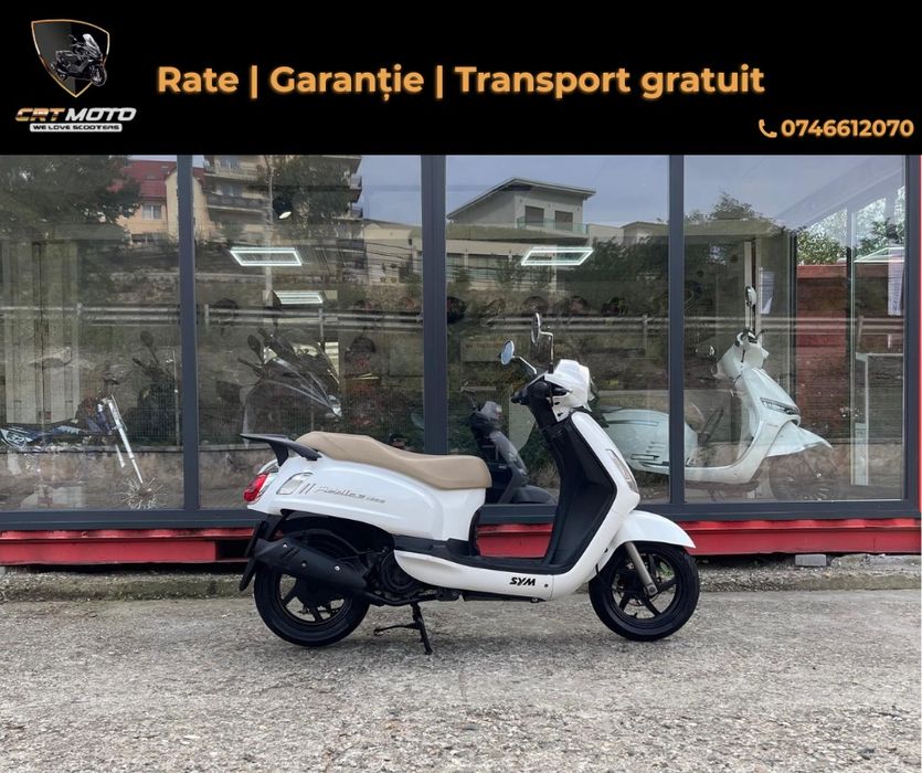 Scuter Sym Fiddle 125cm-Garantie-Transport Gratuit-