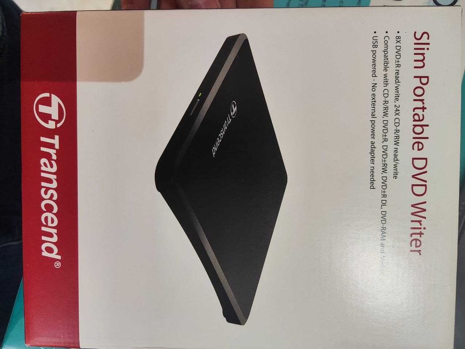 slim portable dvd writer transcend