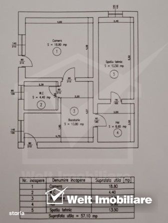 Apartament cu o camera, Baciu