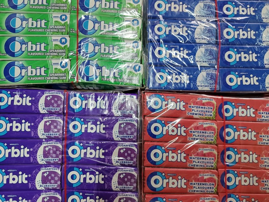 Дъвки Орбит Orbit, шоколад Милка Milka