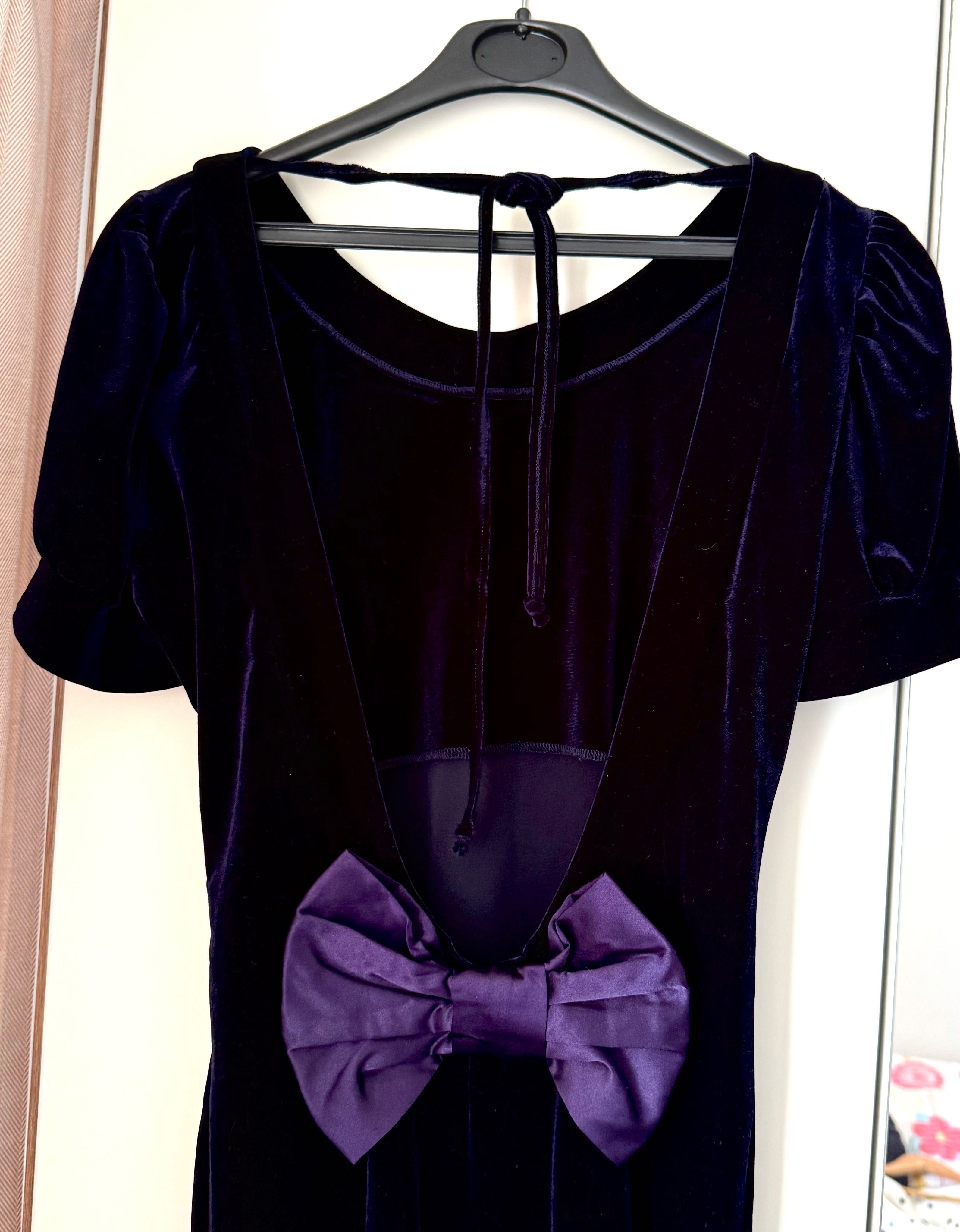 Rochie catifea mov