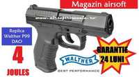 Pistol  WALTHER P99  4.5 Joules  Putere  MAXIMA  Magazin Airsoft
