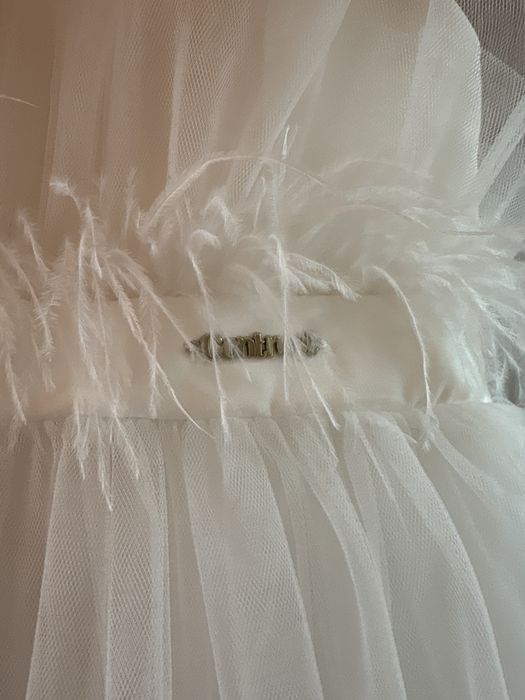 Детска бяла рокля Contrast