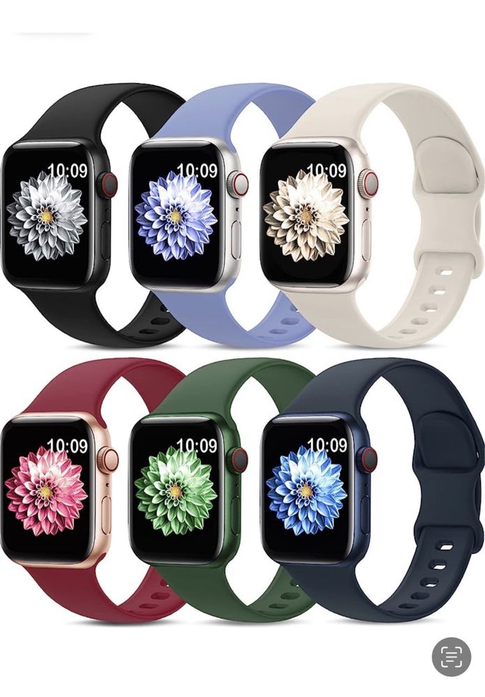 Curea Bratara HUSADE Din Silicon Soft Colorat Ceas Apple Watch