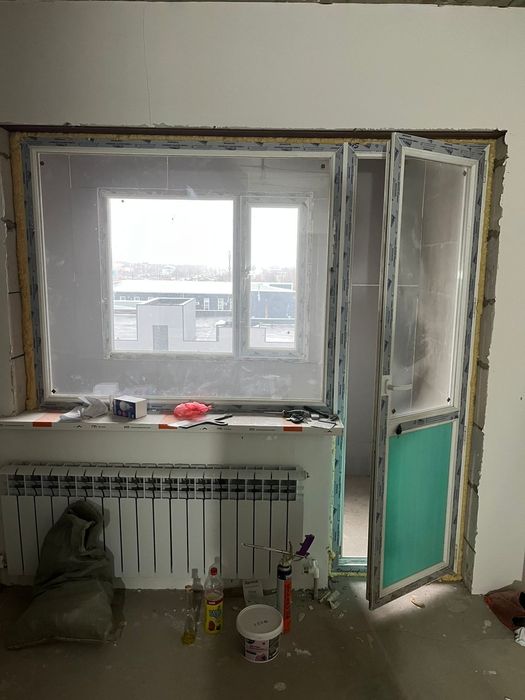 Пррдам пластиковые окна с дверью