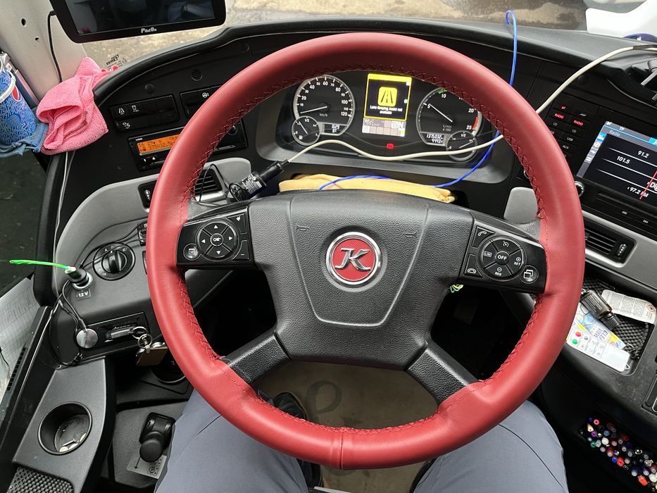 Husa volan camion / autobuz piele