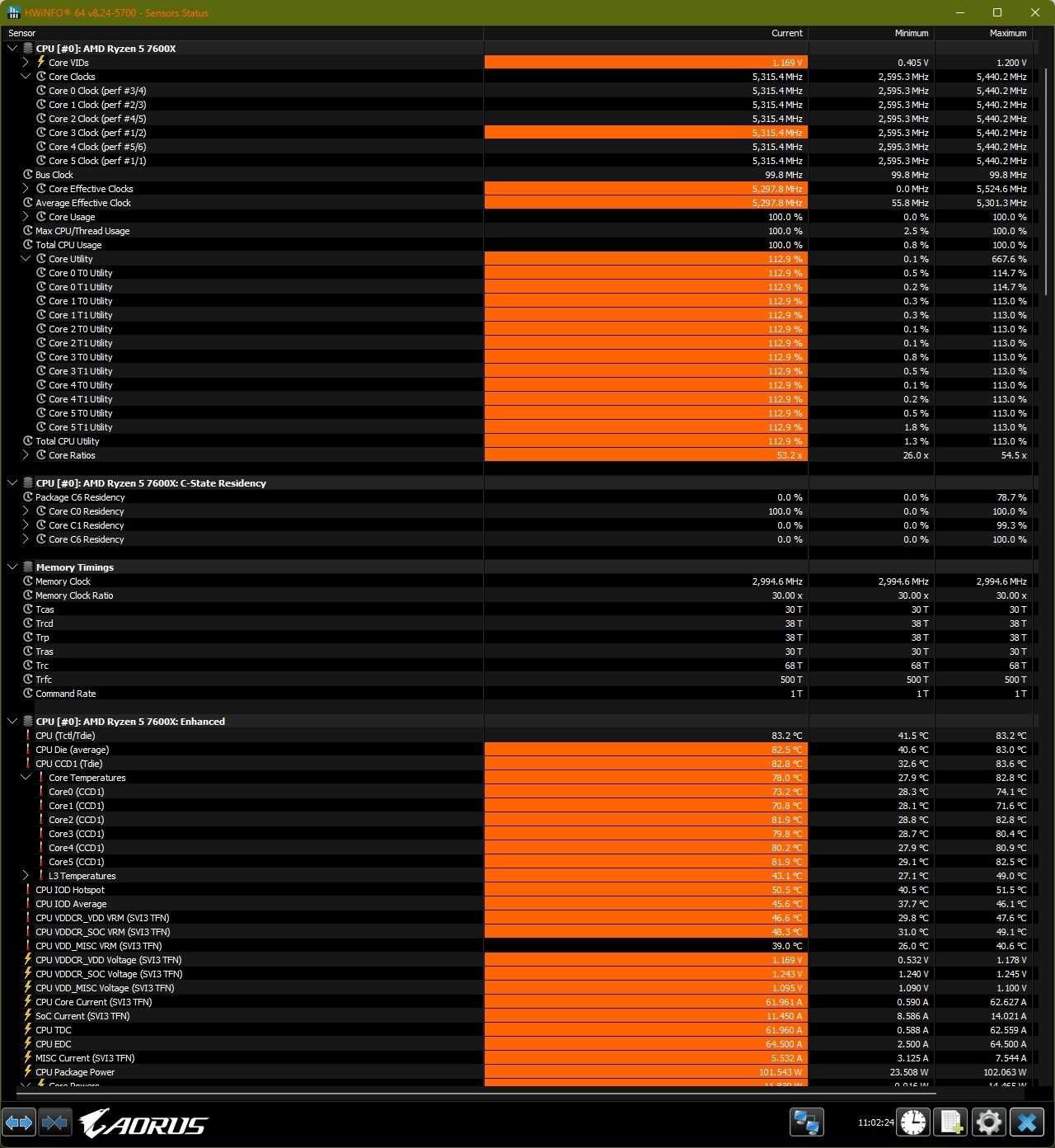 AMD Ryzen 5 7600X 6C/12T 4.7 - 5.3 Ghz AM5