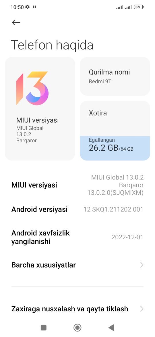 Redmi 9t 6000mach