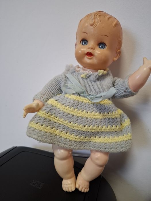 Papusa celuloid veche anii 1930-1950 Hong Kong 28 cm