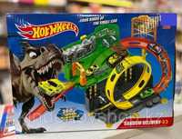 Авто трек Hot Wheels трасса Хот Вилс с динозавром Т-Rex Динозавр Рекс