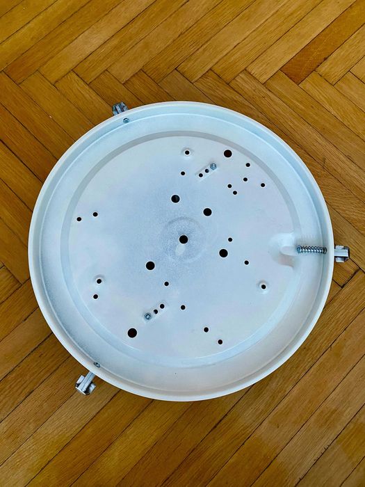 NOUA Plafoniera 40 cm tavan sticla groasa metal 2 becuri E27