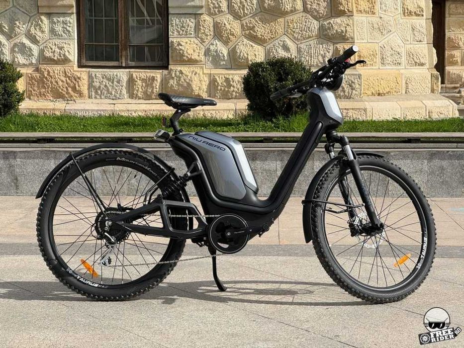 Bicicleta Electrica Niu Aero Ebike Bafang GRI , Negru Alb