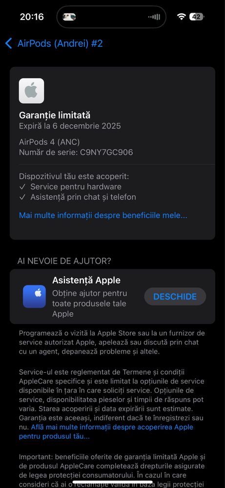 Casti AirPods 4 Noi