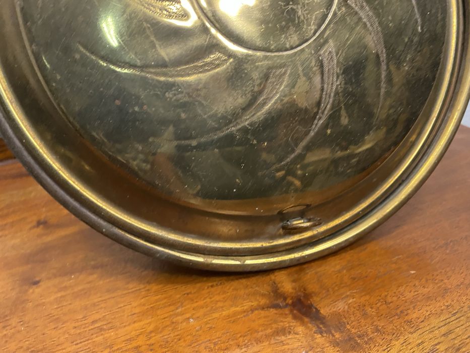 месингов нагревател за легло Англия  каминен елемент тиган за кестени