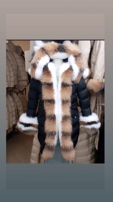 Geaca parka cu blana naturala