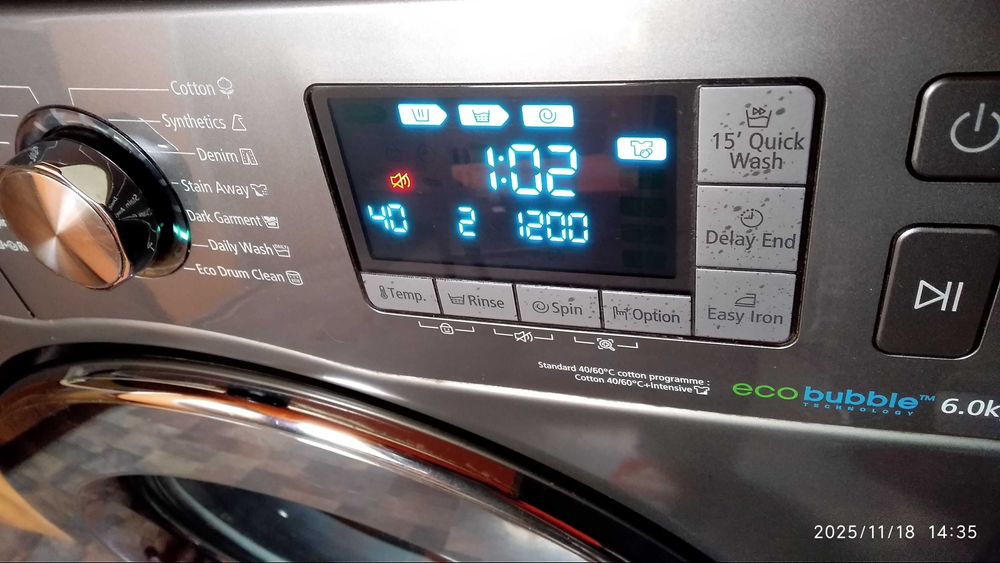 Пералня Samsung-изисква ремонт! Иначе всички програми работят!!