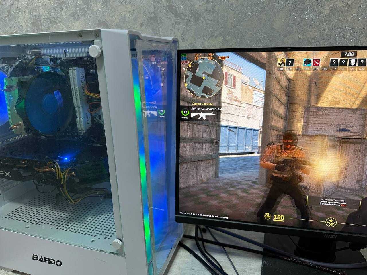 Игровой кейс / Ryzen 5 2600/ RX 590 8gb / 16gb ddr4